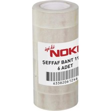 Leaf Shop Şeffaf Bant 19MMX33M 6'lı