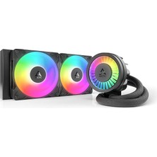 Leaf Shop Liquid Freezer Iıı Pro 240 A-Rgb Intel/amd Uyumlu, 240MM Radyatörlü, 2X12CM P12 Pro A-Rgb Pwm Fanlı, Sıvı Işlemci Soğutucu Siyah (ACFRE00182A)