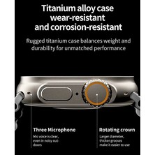 Aesco WS28 Ultra 49MM Siri Tansiyon Ateş Nabız Ölçer Akıllı Saat ( Lisinya )