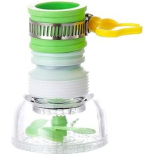 Leaf Shop Derece Dönen Tasarruflu Musluk Başlığı Pervaneli Boncuklu Sıçratmaz Musluk Aparatı