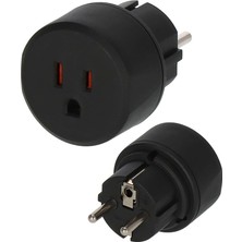 Leaf Shop Abd Fiş Sistemi Türkiye Uyumlu IP20 Lisanslı Topraklı Travel Adaptör Dönüştürücü