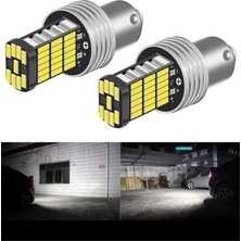 Leaf Shop Car Accesories BA15S 1156 P21W 45 LED Geri Vites,sinyal,stop Ampulü 1 Takim
