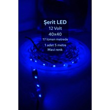 ZMR Lumıxa 1 Adet 5 Metre Şerit LED 4 Farklı Renk Şeçeneği (Trafosuz Çalışmaz)