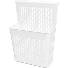 Storemax Defyasell Asmalı Dolap Düzenleyici – Askılı Çok Amaçlı Plastik Organizer Sepet | Mutfak, Banyo, Dolap ve Ofis Için Pratik Düzenleyici Kutusu (255X110X325 Mm, Beyaz)
