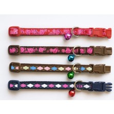 Storemax Defyasell Ayarlanabilir Zilli Kedi ve Küçük Köpek Tasması – Dayanıklı ve Şık, Gezdirme Ipi Bağlama Halkalı, Güvenli Toka (Lacivert)