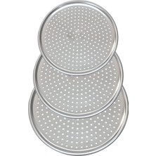 Storemax Defyasell Orret Home Paslanmaz Çelik Pizza Tepsisi,delikli Lahmacun ve Pizza Tavası,fırın Tepisisi (36 Cm)