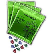 Misda Store Gt-Classic-3x Kaliteli Klasik Gitar Teli 3 Takım Set (10 Pena Hediye)