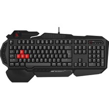 Misda Store B310N Q Türkçe Multimedya Neon Gamer Oyuncu Klavye (Oyunculara Özel Asdw Yedek Gaming Tuşlar)