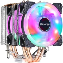 Misda Store Frost Rainbow Fanlı Intel Amd Uyumlu Bakır Borulu Cpu Soğutucu Işlemci Fanı (Cold Frost 602)