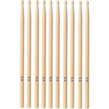 Misda Store Baget - Davul - 5 Çift Bateri Bageti Drumsticks 5A Pürüzsüz Yüzey