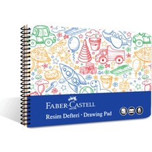 Misda Store Resim Defteri, 25X35 Cm, 30 Yaprak, Pp Kapak, Spiral Cilt, 120G Kağıt, Kolay Koparılabilir Sayfalar, Boyama Teknikleri Sayfası Içerir
