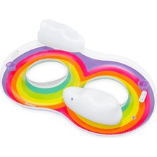 Misda Store Rainbow Dreams 2 Kişilik Çift Kişilik Yüzme Tüpü 1.86 M x 1.16 M