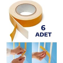 Misda Store Adet Çift Taraflı Köpük Bant 2 mt x 6 Adet, Nistabolje