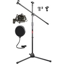 Misda Store MS06PAK Mikrofon Standı Shock Mount Pop Filter Set