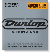 Misda Store Dunlop DBSBN40120 Nickel 5 Telli Bas Gitar Seti (40-120)