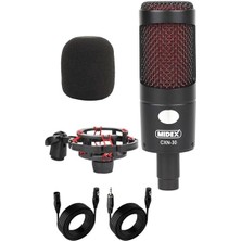 Misda Store Cxn-30 Paket-11 VS11 Ses Kartlı Condenser Mikrofon Stand Kulaklık Seti