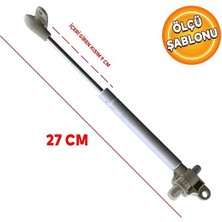 Misda Store Std Dolap Amortisörü Gazlı Piston Kapak Hidroliği Fren Frenli Ayarlanabilir (27 cm 100 Nt)