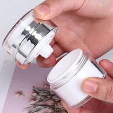 Storemax Defyasell 30 ml Krem Kutusu Kozmetik Kavanoz Akrilik Krem Doldurulabilir Vakumlu Şişe Basın Stili Krem Kavanoz