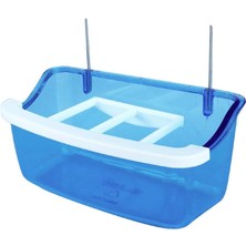 Storemax Defyasell Beak's Kuş Yemlikleri, 10 cm Telli Izgaralı Yemlik, Mavi x 32 Adet