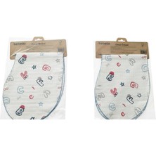 Lina Baby Bloomm Müslin Pamuklu Omuz Örtüsü, Kış Gaz Çıkarma Örtüsü 2'li