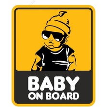 Misda Store Baby On Board Arabada Bebek Var Sticker 14CM