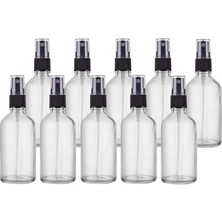 Misda Store 10 Adet 50 ml Cam Yeniden Doldurulabilir Sprey Kolonya Boş Parfüm Şişesi