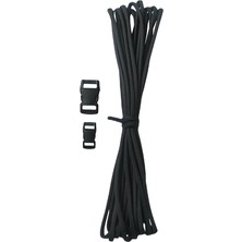 Misda Store 550 4mm 7 Çekirdek Outdoor Bileklik Çadır Kamp Ipi 5 Metre Siyah