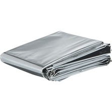 Misda Store Trail Acil Durum Battaniye, 220 cm x 140 Cm, Rüzgara ve Neme Dayanıklı, Gümüş