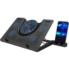 Misda Store FNC-5240ST 5xfan USB Alüminyum 17” Siyah Notebook Soğutucu