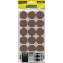 Misda Store Mobilya Altı Yapışkanlı Zemin Koruyucu Ses Kesici Keçe Felt 35 mm Kahve