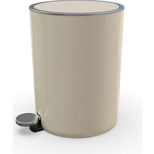Misda Store M-E66-09 Lenox 5 Lt Pedallı Çöp Kovası Bej