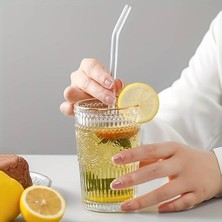 Misda Store Parça Cam Pipet Seti – 12 Adet Cam Pipet + 1 Adet Temizleme Fırçası Yıkanabilir Sağlıklı ve Antibakteriyel Smoothie Kahve Meşrubat ve Her Türlü Içecek Için