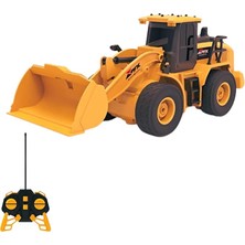 Misda Store Kumandalı 40 Mhz Tam Fonksiyonlu Rc Iş Araçları LED Işıklı Kepçeleri, Damperi ve Vinç Hareketlidir (Kule Vinç-Kepçe-Bulldozer-Kamyon) (Bulldozer)
