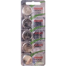 Misda Store CR2025 Piller, 5 Adet, Lityum, 3 V, 170 Mah, Gri