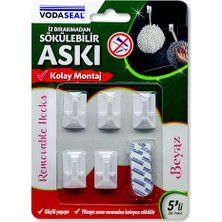 Misda Store Beyaz 5li Iz Bırakmayan Askı