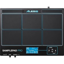 Misda Store Samplepad Pro, Kauçuk Pedli 8 Pedli Vurmalı Enstrüman ve Örnek Tetikleme Enstrümanı, Aktif Mavi LED Aydınlatma, 2 Ek Tetik Için Genişleme Seçenekleri ve 200'DEN Fazla Yerleşik Ses