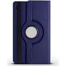 Misda Store Galaxy Ile Uyumlu Tab A9 Dönebilen Standlı Kılıf, Lacivert