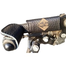 Misda Store MAK99 Doğal Deri Motosiklet Vites Çorabı,bot Ayakkabı Koruyucu Vites Kılıfı,shifter Shoes Protector, Motosiklet Deri Aksesuar (Large)
