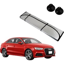 Misda Store Ön Cam Katlanabilir Güneşlik Araba Metalize Perde (130X60)