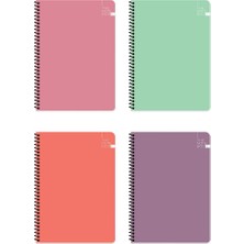 Misda Store Color A5 96 Yaprak Kareli Sert Kapak The Notebook Defter