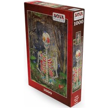 Misda Store Puzzle 1000 Parça - Çiçek Açan Iskelet