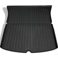 Misda Store Ile Uyumsuzdur!) 3'lü Set Li Parts Tesla Model Y Fit Kalıp Premium Yeni Tpe 3D Havuzlu Bagaj Paspas Seti (Enjeksiyon Teknolojili)