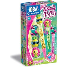 Misda Store - Renkli Kalem Seti - Fikirler, Kalemlerinizi Oluşturun: Tropikal, Kişiselleştirilebilir Kalem, Kızlar Için Yaratıcı Laboratuvar, 6 Yaşındaki Çocuklar, 18790