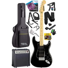 Misda Store RPH-40BK-30AMP Full Black 30W Amfili Elektro Gitar Seti Hsh Manyetik Maple Klavye Üst Kalite