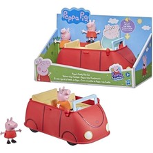 Misda Store Pig Peppa'nın Maceraları Peppa'nın Ailesinin Kırmızı Arabası Okul Öncesi Oyuncağı, Konuşma ve Ses Efektleri, 3 Yaş ve Üzeri Içindir