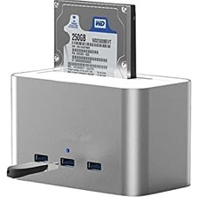 Misda Store Alüminyum Usb3.0 3.5-2.5 HDD Sata 3 Port USB Hub Dock Istasyonu