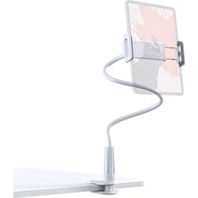 Misda Store 70 cm Akrobat Esnek Tablet ve Telefon Tutucu Stand Beyaz