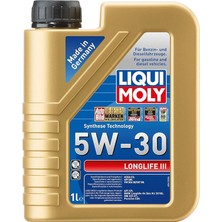 Misda Store Moly Longlife Iıı 5W-30 1 Litre Otomotiv Bakım Ürünü
