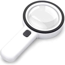 Misda Store 100MM 30X Uv 12 LED Işık Aydınlatmalı El Tipi Büyüteç -AL4611