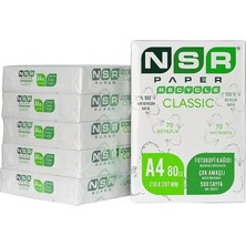 Misda Store Paper Classic Geri Dönüştürülmüş A4 Fotokopi Kağıdı 80 gr 5'li Koli - 5x 500 = 2500 Yaprak Ürün Rengi%70 Beyazdır